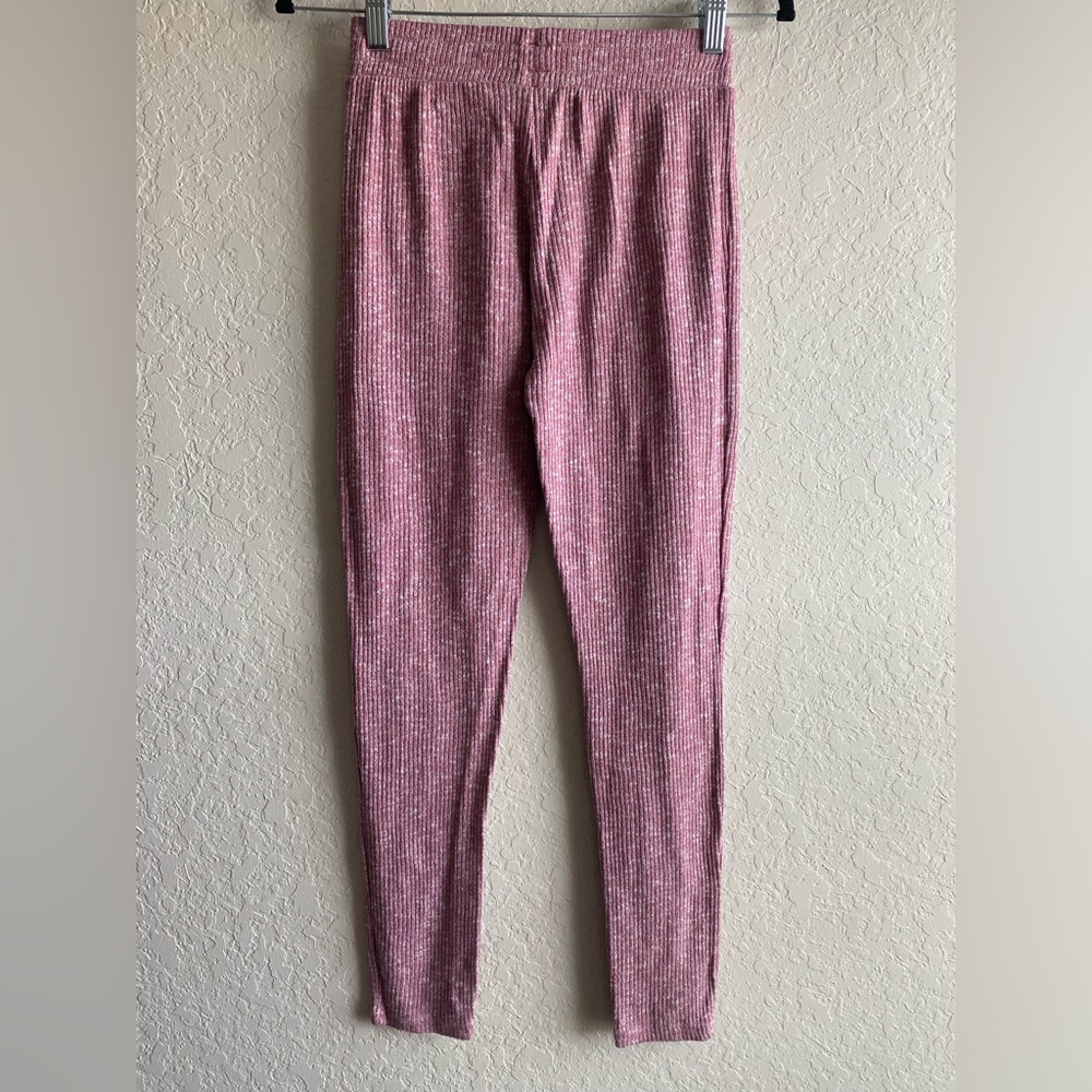 Gymshark Slounge Ribbed Jogger Leggings in Plum Marl ~ Small - Picture 5 of 7
